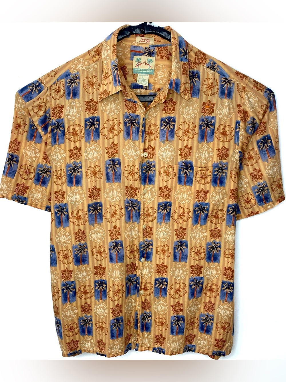 Vintage Reyn Spooner Men’s Hawaiian Traditionals Regency Cotton Lawn Shirt Large
